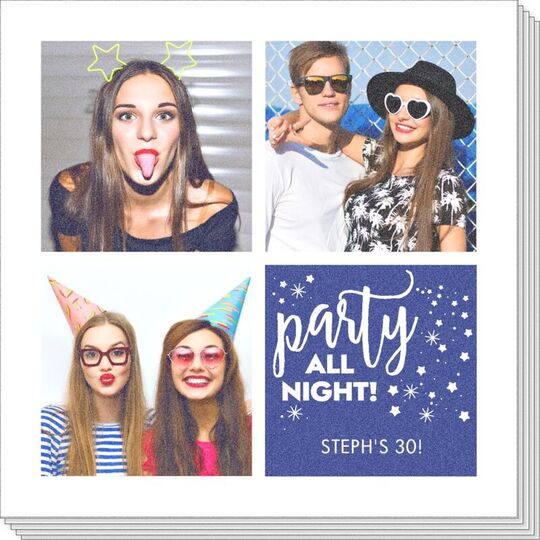 Party All Night Photo Napkins